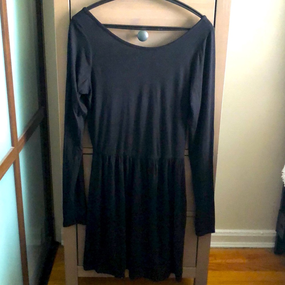 Low scoop back skater dress